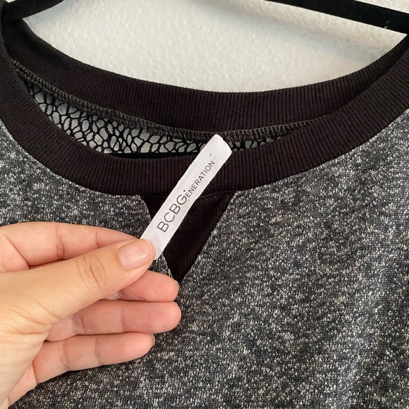 BCBG Generation Gray Long Sleeve Dress - Picture 3 of 5